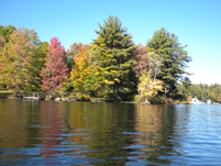 Hillsborough, NH - Pierce Lake Dock - Fall